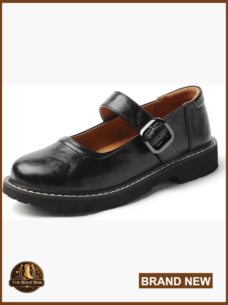 Women Platform Oxford Mary Jane Shoes Non-Slip Comfort Casual Work Flats